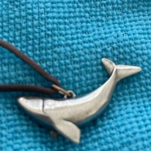 Silver Dolphin  / Whale Pendant